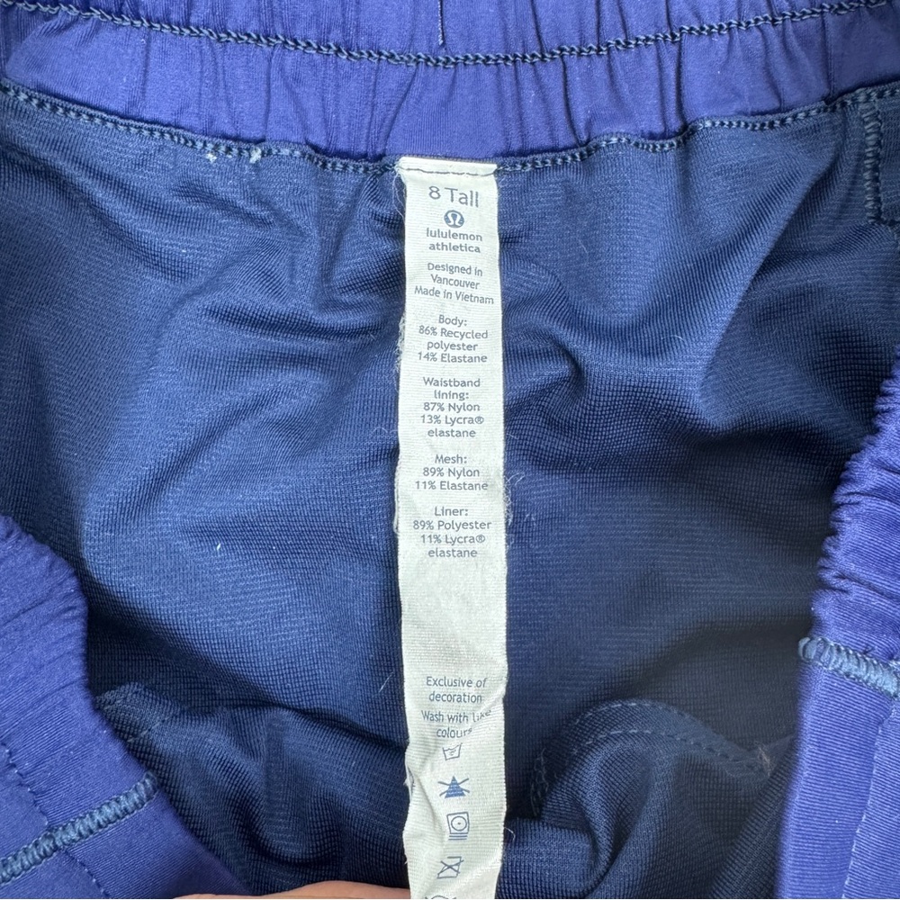 LULULEMON Hotty Hot Short 4" - Hero Blue - W7ACQT - Sz 8 - Picture 8 of 11